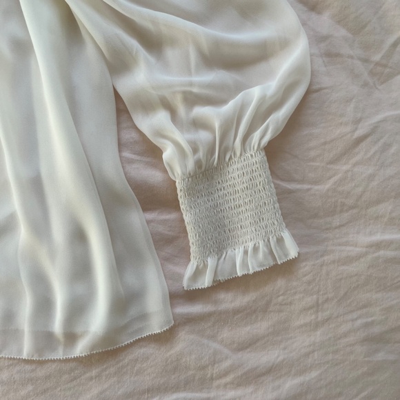 Aritzia Wilfred⎜CASTELLO BLOUSE⎜LIGHT BIRCH - Picture 12 of 16
